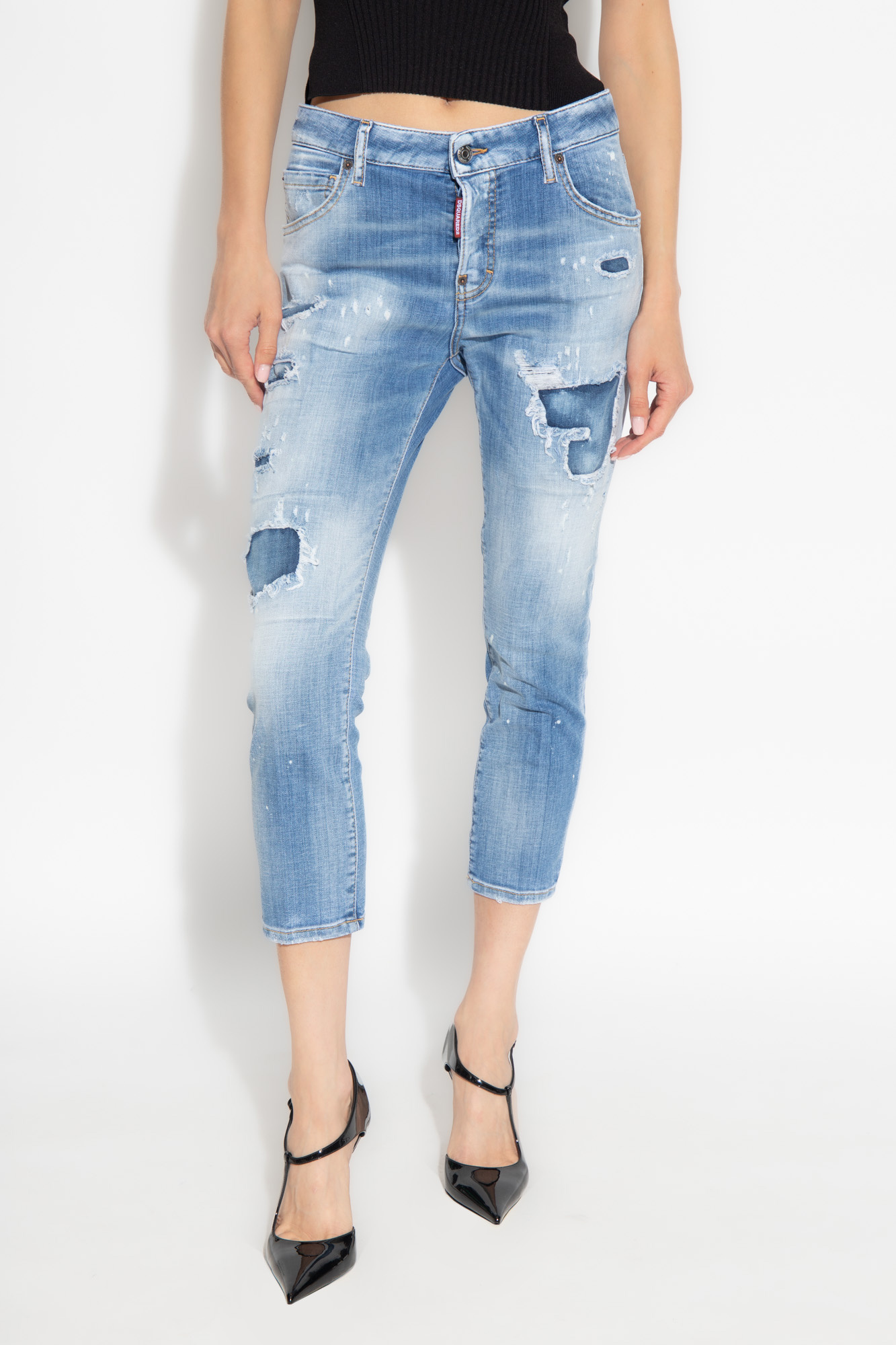 Light blue 'Cool Girl Cropped' jeans Dsquared2 - Vitkac Canada